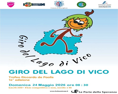 Locandina Giro del Lago di Vico 24.05.2026